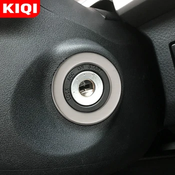 KIQI Автомобильные аксессуары для Toyota Rav4 Rav 4 2014 2015 2016 2017 2018 2019 Стальное кольцо для ключей зажигания Защитная крышка Наклейка Отделка
