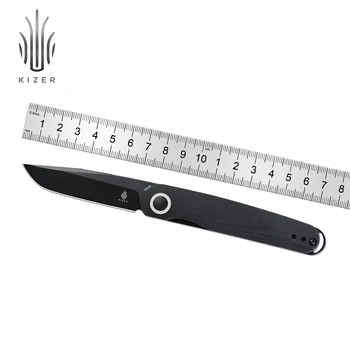 Kizer EDC Knife Squidward V3604C2 2022 Новый охотничий нож с черной ручкой G10 и стальным лезвием 154 см Инструменты для выживания