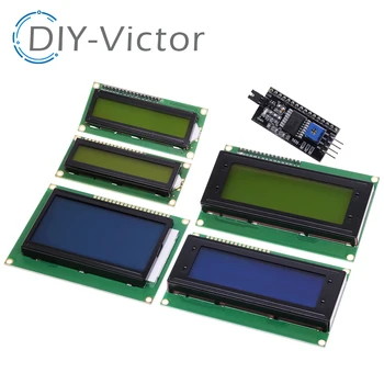 LCD1602 ЖК-дисплей 1602 2004 12864 модуль Синий зеленый экран 16x2 20X4 символа ЖК-дисплей Модуль HD44780 Контроллер синий черный свет