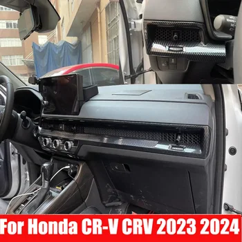 LHD Для Honda CR-V CRV 2023 2024 г. Внутренняя передняя крышка розетки кондиционера dasboard Внутренняя панель центрального управления Аксессуары