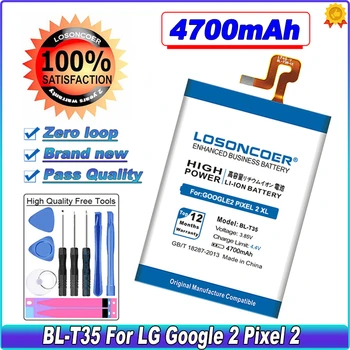 LOSONCOER 4700 мАч BL-T35 Аккумулятор для LG Google2 Pixel 2 XL BLT35 Аккумулятор для мобильного телефона + Бесплатные инструменты в наличии
