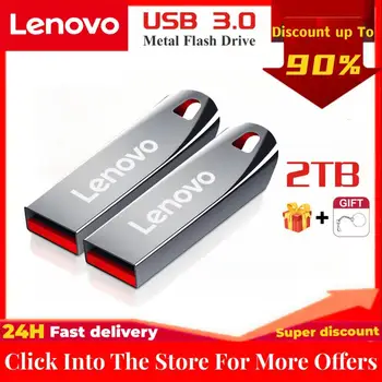 Lenovo 2 ТБ Usb3.0 Флэш-накопители Высокоскоростной металлический флеш-накопитель Портативный водонепроницаемый USB-флэш-диск Memoria для компьютерных устройств хранения данных