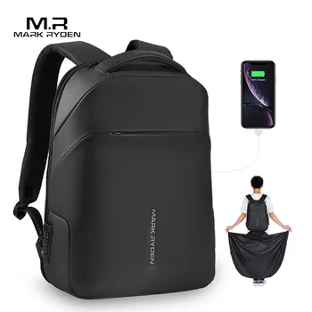Mark Ryden 2023 Новый антивор Модный мужской рюкзак Многофункциональный водонепроницаемый 15,6-дюймовый сумка для ноутбука Man USB Charging Travel