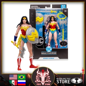 McFarlane Toys Коллекционная серия Классическая Чудо-женщина Серебряная подставка DC Multiverse 7-дюймовая подвижная фигура Коллекционная серия Подарки