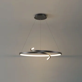 Nordic Светодиодный подвесной светильник Подвесной светильник для гостиной Столовая Ресторан Кабинет Внутреннее освещение Блеск Украшение дома Люстра