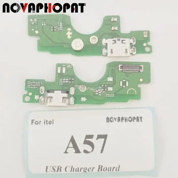 Novaphopat Для itel A57 USB Док-станция Зарядное устройство Порт Разъем Разъем Микрофон MIC Гибкий кабель Зарядная плата