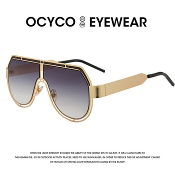 OCYCO 2022 роскошные солнцезащитные очки Metal Punk Pilot Женские винтажные солнцезащитные очки в стиле стимпанк для мужчин Oculos Feminino Lentes Gafas De Sol UV400