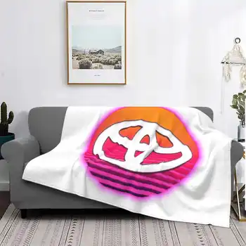 Outrun Эмблема Одеяло Мягкое теплое дорожное портативное одеяло Synthwave Chaser Rx8 Rx7 Mazda Nissan Skyline Glow