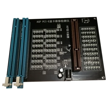 PC AGP PCI-E X16 Тестер разъемов двойного назначения Дисплей изображения Проверка видеокарты Тестер изображения Инструмент диагностики карты