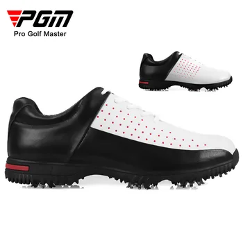 PGM Обувь для гольфа Мужская водонепроницаемая дышащая обувь для гольфа Мужские спортивные кроссовки с шипами Нескользящие кроссовки XZ069