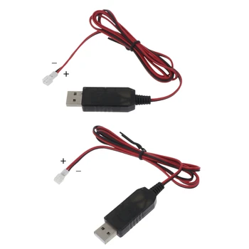 PH2.0 2-контактный кабель для аккумуляторной батареи 3,7 В, USB-шнур для зарядки, провод 1 м