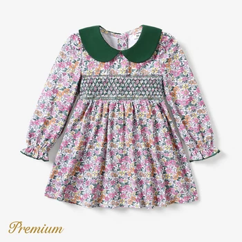 PatPat Toddler Girl Элегантное платье с цветочным принтом
