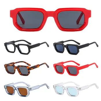 Punk Square Frame Солнцезащитные очки Модные маленькие солнцезащитные очки UV400 Солнцезащитные очки для женщин и мужчин