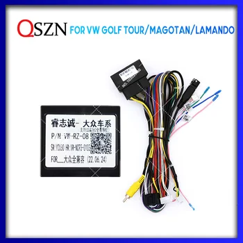 QSZN Для VW Golf Tour / MAGOTAN / Lamando Android Автомагнитола Canbus Box Decoder Адаптер жгута проводов Кабель питания VW-RZ-08