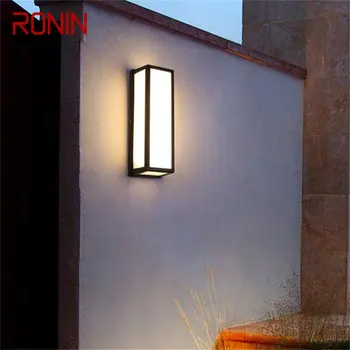 RONIN Наружные классические настенные бра Светодиодная водонепроницаемая лампа IP65 для украшения домашнего балкона