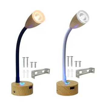 RV Лампа для чтения RV Внутреннее освещение с USB-портом 3 Вт 12 В-24 В Светодиодная лампа с регулируемой яркостью