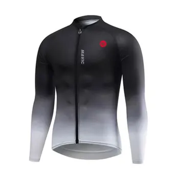 Rx Mavic Мужские велосипедные майки 2023 года Осенний комплект пальто с длинным рукавом Велосипедная куртка Велосипедные костюмы Комплект Ropa Ciclismo