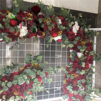 SPR свадебное украшение цветы искусственная стена свадебный цветок стена сцена фон оптом искусственный цветок