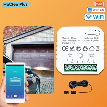 Tuya Smart Life WiFi Контроллер открывания гаражных ворот с датчиком Приложение Dry Contact Дистанционное управление Поддерживает Alexa Google Home