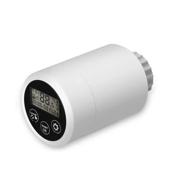 Tuya Zigbee 3.0 Термостат Радиаторный клапан Smart TRV Программируемый контроллер температуры для Alexa Google Home Gateway