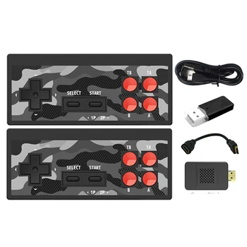 USB Wireless Y2 PLUS Портативный телевизор Игровая консоль Встроенная 1800 Ретро игровая консоль Двойной геймпад HDMI-совместимый