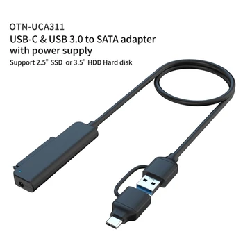 USB3.0 Type C - переходной кабель 5 Гбит/с Высокоскоростной Преобразователь Передачи Данных Для 2,5-дюймовых жестких дисков SSD