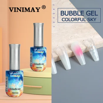VINIMAY Новинка 2023 года Bubble Gel Colorful Sky Гель Лак для ногтей Soak Off УФ-гель-лак Гель-лак для ногтей Гель-лак для ногтей Лак Лак Прайм