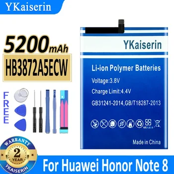 YKaiserin Для Hua Wei HB3872A5ECW Аккумулятор 5200 мАч Для Huawei Honor Note 8 Note8 EDI-DL00 EDI-AL10 Сменные батареи +Инструменты