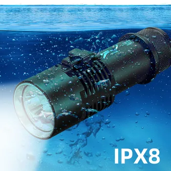 Z30 IPX8 Водонепроницаемый светильник для подводного плавания 200 метров Подводный фонарик XHP70 Светодиодный фонарик Для дайвинга Фонарь Фонарик Лампа с ручной веревкой