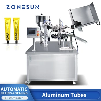 ZONESUN ZS-FS03 Автоматическая машина для запайки алюминиевых туб Линия по производству упаковки мазей