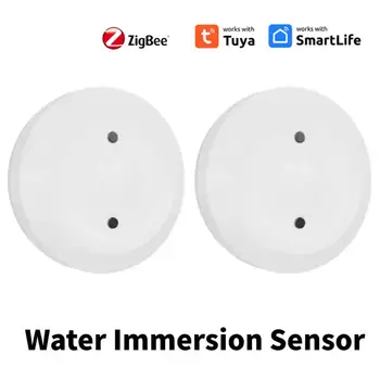 Zigbee Tuya Датчик погружения в воду Умный детектор протечки воды Приложение для сигнализации связи с водой Поддержка удаленного мониторинга Умная жизнь