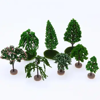 diy модель дерево реалистичное миниатюрное украшение дерева яркая diy пейзажная пейзажная модель широко используемая привлекательная мини-симуляция