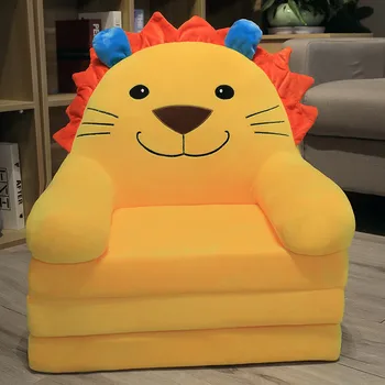 h Складной детский диван со спинкой кресла 2 в 1 Складной детский диван Милый мультфильм Ленивый диван Детский откидной диван-кровать для