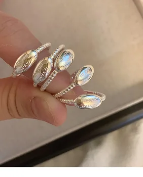 s925 стерлинговое серебро 2023 новое кольцо женский нишевый дизайн продвинутый смысл кольцо средний палец кольцо указательный палец регулируемое отверстие