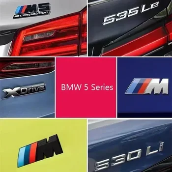 Авто 3D ABS Багажник Буквы Логотип Значок Наклейка для BMW NEW 5 Series 525li 530li 540i M Логотип Авто Водоизмещение Наклейка Декор