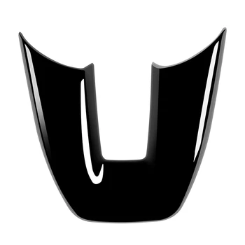  Автомобильная глянцевая черная V-образная крышка панели рулевого колеса Отделка отделки Наклейка на рамку для Honda Vezel HR-V HRV 2021 2022