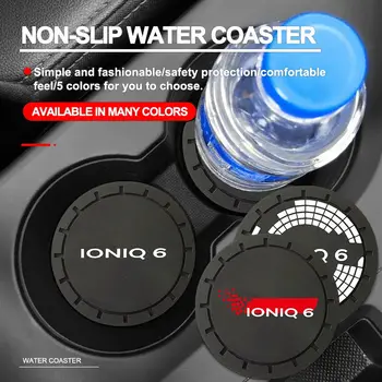  Автомобильная горка Water Cup Нескользящий силикагелевый коврик-держатель для аксессуаров Hyundai ioniq6 2023