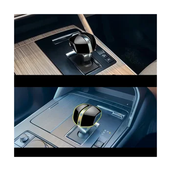  Автомобильная ярко-черная крышка ручки переключения передач Центральная ручка переключения передач Украшение крышки для Mazda Cx-60 2020-2023
