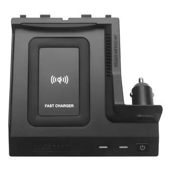 Автомобильное беспроводное зарядное устройство QI Зарядное устройство для телефона Зарядный чехол Pad для Mercedes Benz W205 C Class AMG C43 C63 X253 GLC Class