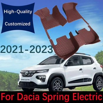 Автомобильные коврики для Dacia Spring Electric Renault City K-ZE Renault Kwid E-Tech Electric 2021~2023 Водонепроницаемая подушка Автомобильные аксессуары