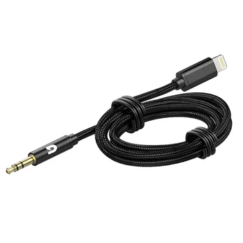 Автомобильный AUX-кабель для iPhone Аудиокабель Aux-кабель к 3,5-мм аудио премиум-класса для iPhone 13 Pro-8 Plus Автомобильные стереосистемы