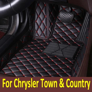  Автомобильный коврик для Chrysler Town & Country 7 мест 2013 ~ 2016 Водонепроницаемая защитная накладка Carro Задний багажник Коврик для пола Автомобильные аксессуары