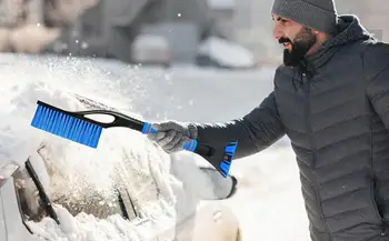 Автомобильный скребок для снега Выдвижной многофункциональный крошечный скребок для снега Легкий эффективный скребок для льда Бытовой очиститель лобового стекла