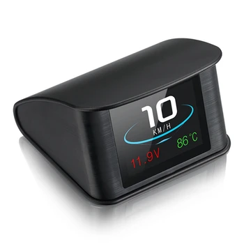 Автомобильный цифровой измеритель OBD HUD P10 2,2-дюймовый ЖК-экран Пластиковые автомобильные принадлежности Интеллектуальный цифровой прибор Проекционный дисплей