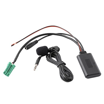 Адаптер аудиокабеля 6-контактный Mini ISO AUX In 3,5 мм Аудиоразъем Съемный микрофон для моделей компакт-дисков Renault Updatelist Tunerlist
