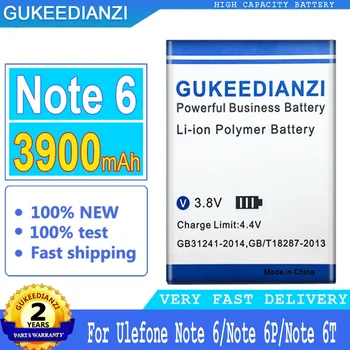 Аккумулятор GUKEEDIANZI для Ulefone Note 6/6P/6T Note6P Note6T, Аккумулятор большой мощности, 3900 мАч, 3277
