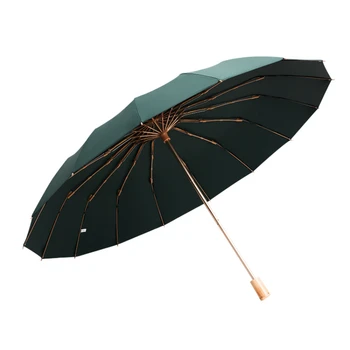 Антикварный складной зонт Высокое качество Винтаж Защита от ультрафиолета 3-ступенчатый зонтик Портативный ветрозащитный сильный Guarda Чувас Дождевик