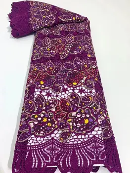 Африканская кружевная ткань ручной работы 3D вышивка тюль кружево африканская кружевная ткань французская нигерийская для свадебного платья