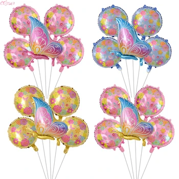 Бабочка Алюминиевая фольга Воздушные шары Красочный воздушный шар-бабочка День рождения Свадебные украшения Детский душ Globos Детская игрушка