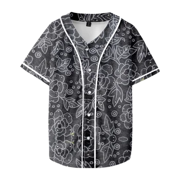 Бейсбольная униформа Футболка Тай-дай 3D-печать Мерч Унисекс Хип-хоп стиль Уличная одежда Бейсбол Y2k Рубашки для мужчин